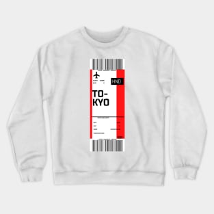 Boarding pass for Tokyo Crewneck Sweatshirt